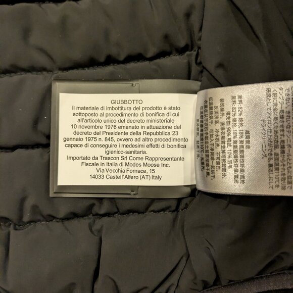 Moose Knuckles Keap Down Bomber Jacket in Black, Large - Picture 8 of 16